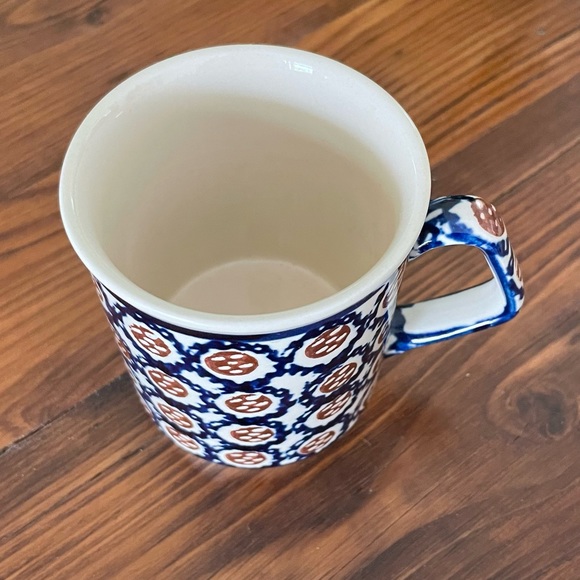Vintage polish Boleslawiec pottery coffee/tea mug - Picture 2 of 8